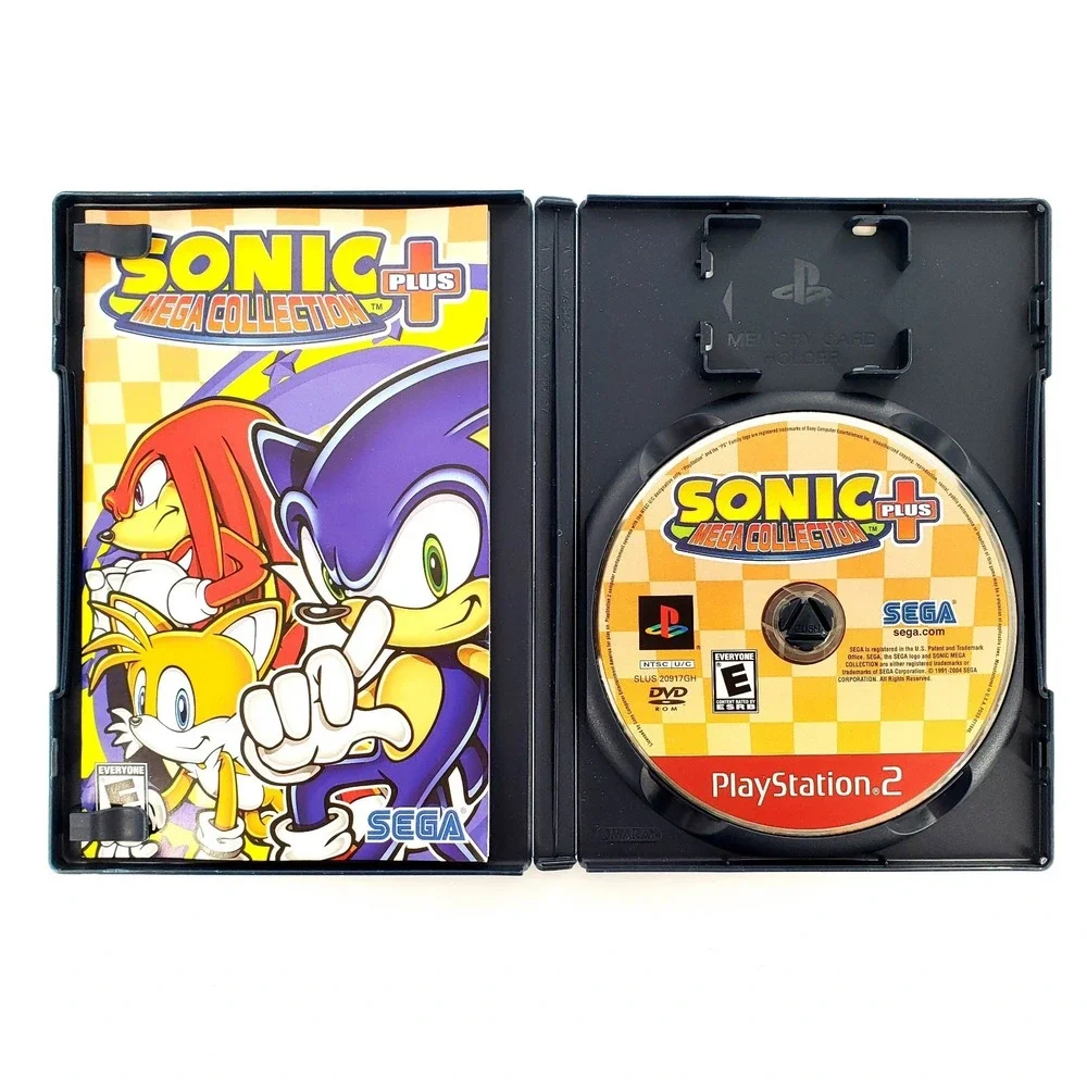 Sonic Mega Collection Plus (Sony PlayStation 2, 2004) Complete Tested & Works